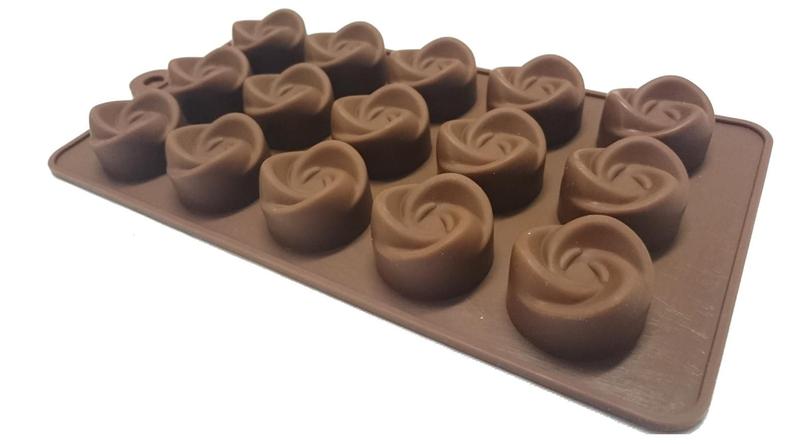 Imagem de Forma de chocolate em silicone rosas - prime chef