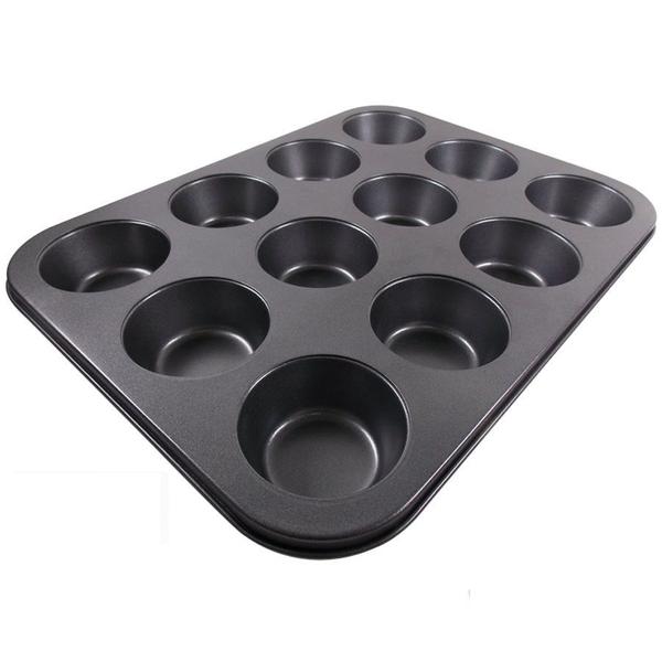 Forma de cupcake pão de queijo 12 teflon antiaderente - 123 Util Imagem de Forma de cupcake pão de queijo 12 teflon antiaderente