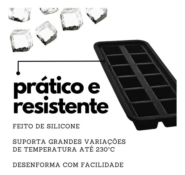 Forma De Gelo De Silicone 12 Cubos Temperos Bombom Papinha Geladeira Resistente - Generico Imagem de Forma De Gelo De Silicone 12 Cubos Temperos Bombom Papinha Geladeira Resistente