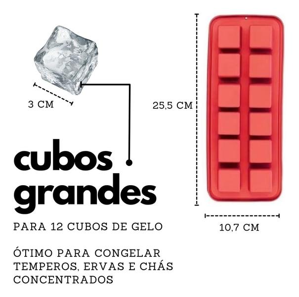 Forma De Gelo De Silicone 12 Cubos Temperos Bombom Papinha Geladeira Resistente - Generico Imagem de Forma De Gelo De Silicone 12 Cubos Temperos Bombom Papinha Geladeira Resistente