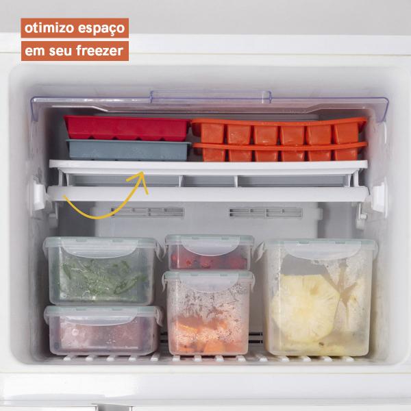 Forma de Gelo de Silicone - 15 Cubos Oikos AZUL Imagem de Forma de Gelo de Silicone - 15 Cubos Oikos AZUL
