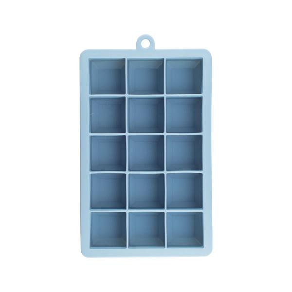 Forma de Gelo de Silicone - 15 Cubos Oikos AZUL Imagem de Forma de Gelo de Silicone - 15 Cubos Oikos AZUL