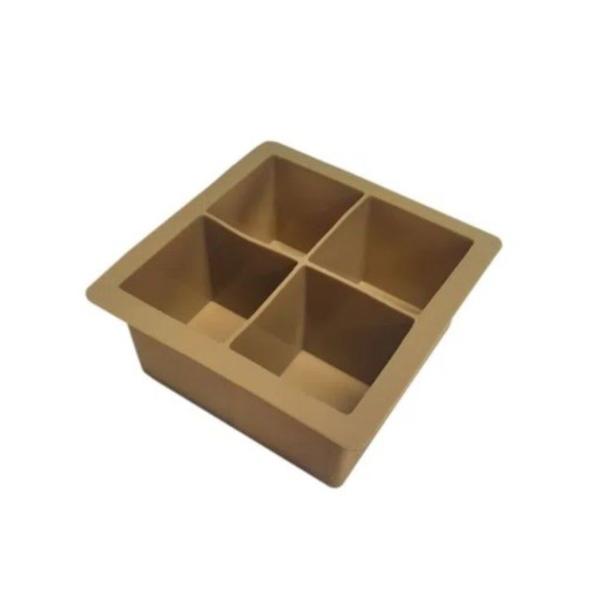 Forma de Gelo Em Cubo Grande 4 Cavidades Drinks Whisky Com Tampa - UNY GIFT Imagem de Forma de Gelo Em Cubo Grande 4 Cavidades Drinks Whisky Com Tampa