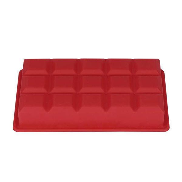 Imagem de Forma De Gelo Mor Em Silicone 15 Cubos Vermelho