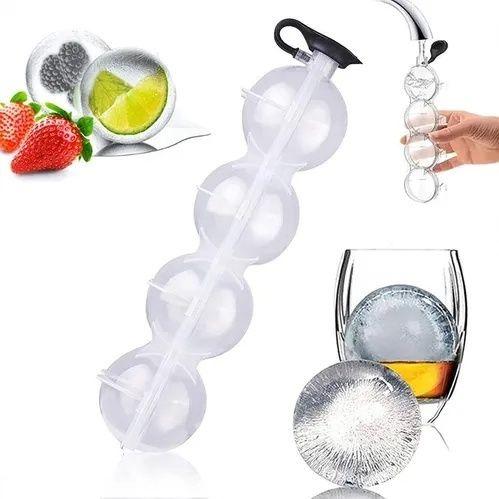 Forma De Gelo Redonda 4 Bolas de Gelo Em Formato De Esfera Para Cocktail whisk gin Reutilizável ice - Art house Imagem de Forma De Gelo Redonda 4 Bolas de Gelo Em Formato De Esfera Para Cocktail whisk gin Reutilizável ice