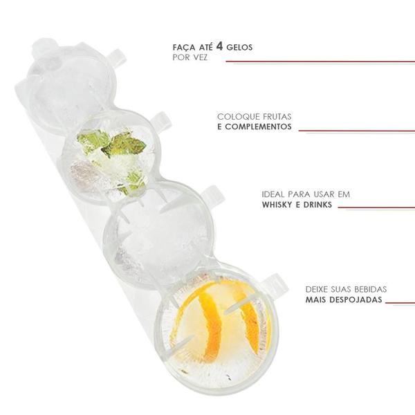 Forma De Gelo Redondo 4 Esferas Grandes Bar Whisky Bebida - Wincy Imagem de Forma De Gelo Redondo 4 Esferas Grandes Bar Whisky Bebida