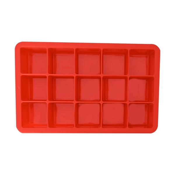 Imagem de Forma de Gelo Silicone Flexivel Com Tampa 15 Cubos Sem BPA 