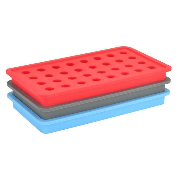 Imagem de Forma de Gelo Silicone Vermelho 32 Esferas 20x11x2cm