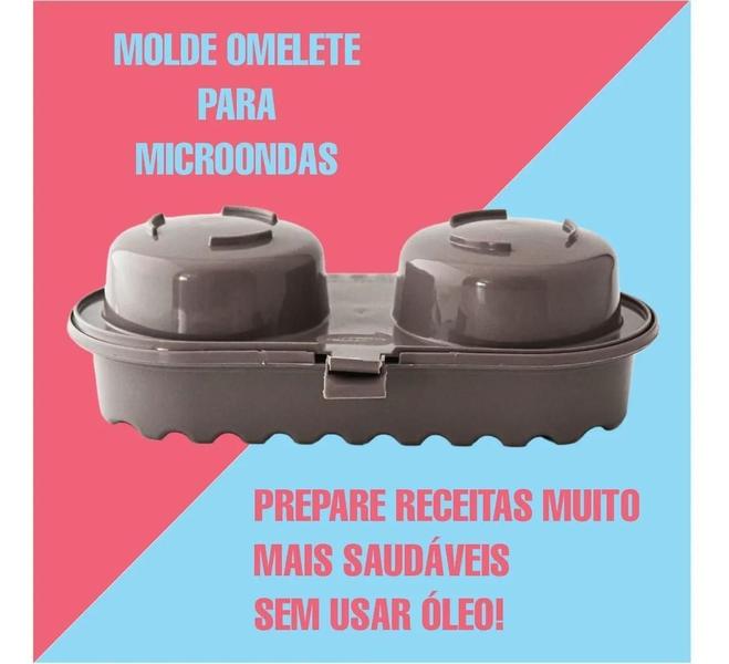 Imagem de Forma De Ovos Cozidos Omeleteira Micro-Ondas Rápido Plasvale