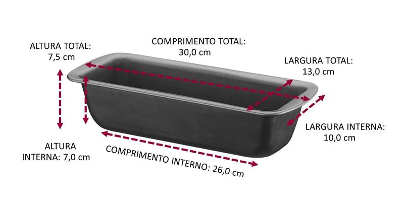 Imagem de Forma de pão bolo antiaderente 6 camadas 30cm alta qualidade