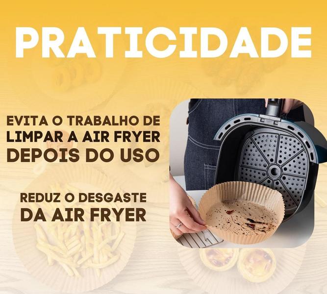 Imagem de Forma De Papel Descartável C Antiaderente Air Frayer 200 Uni