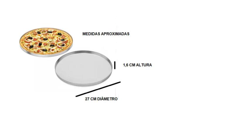Imagem de Forma De Pizza Em Alumínio Tamanho 1 De 27 cm