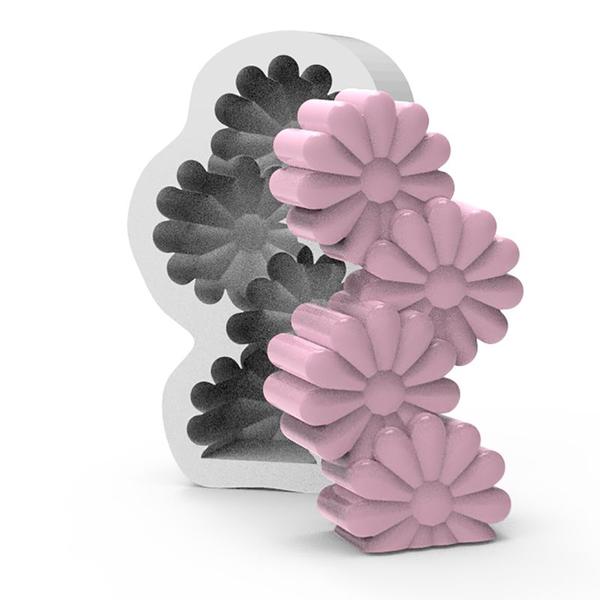 Imagem de Forma de Silicone 4 Flores Ib-1851