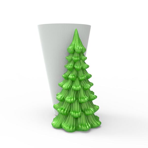 Imagem de Forma de Silicone Árvore de Natal Pinheiro Folhas - Grande