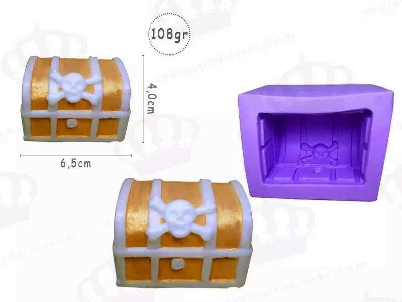 Imagem de Forma de Silicone Baú do Tesouro Ib-878/S-588