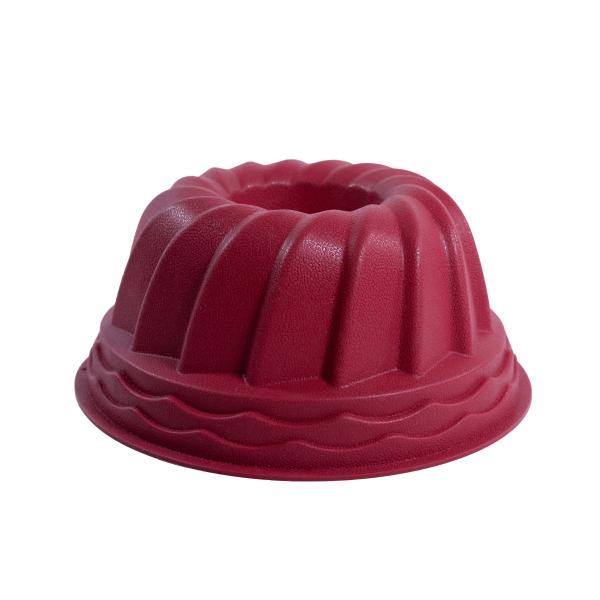 Imagem de Forma de Silicone Bolo c/ Furo 23x11cm Vermelho Wincy