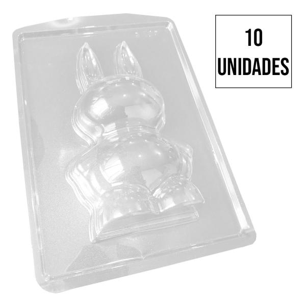 Imagem de Forma de Silicone Coelho Grande 10,2cm x 18cm - 10 Unidades