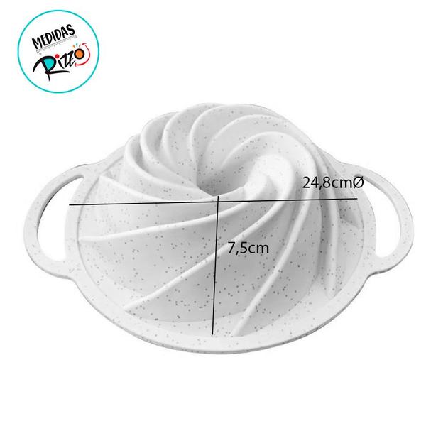 Imagem de Forma de Silicone Com Alça Iron - Flan - 24,8cm - 1 unidade - Mimo Style - Rizzo