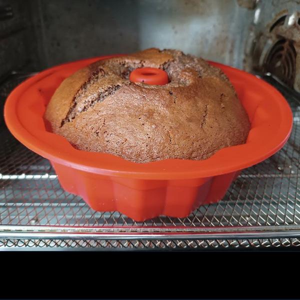 Imagem de Forma De Silicone De Pudim Assadeira Redonda Com Furo no Meio Bolo Torta Mousse Forno Cozinha