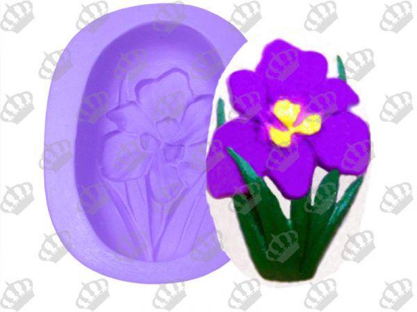 Imagem de Forma de Silicone Flor de Iris Oval Ib-1617 / S-848