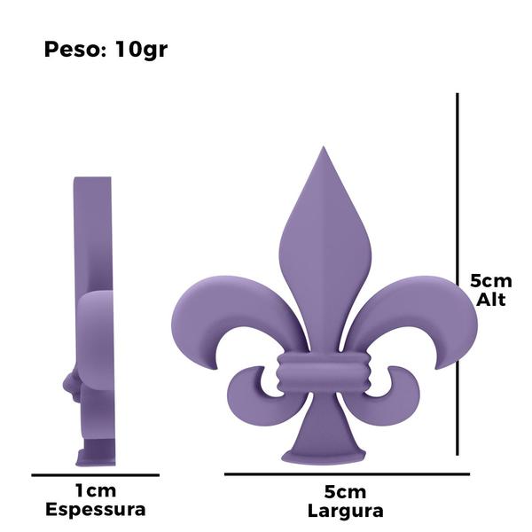 Forma de Silicone Flor de Lis M Lembrancinha Decoração Sabonetes Artesanais Gesso Resina - IB Imagem de Forma de Silicone Flor de Lis M Lembrancinha Decoração Sabonetes Artesanais Gesso Resina