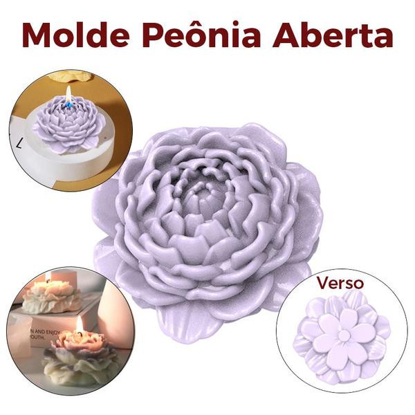 Imagem de Forma de Silicone Flor Peonia