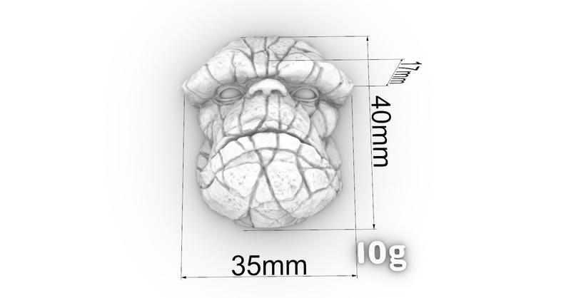 Imagem de Forma de Silicone Homem de Pedra 2Cav. (Coisa) Ib-1300 / S-1014