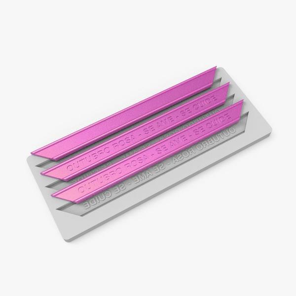 Imagem de Forma de Silicone Laço Outubro Rosa 3Cav.