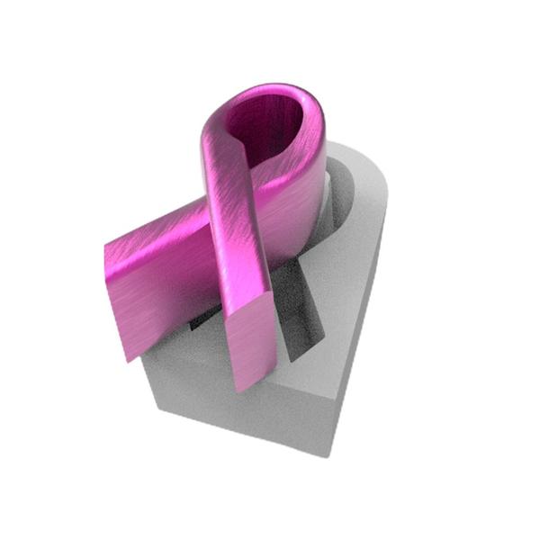 Imagem de Forma de Silicone Laço Outubro Rosa Vela