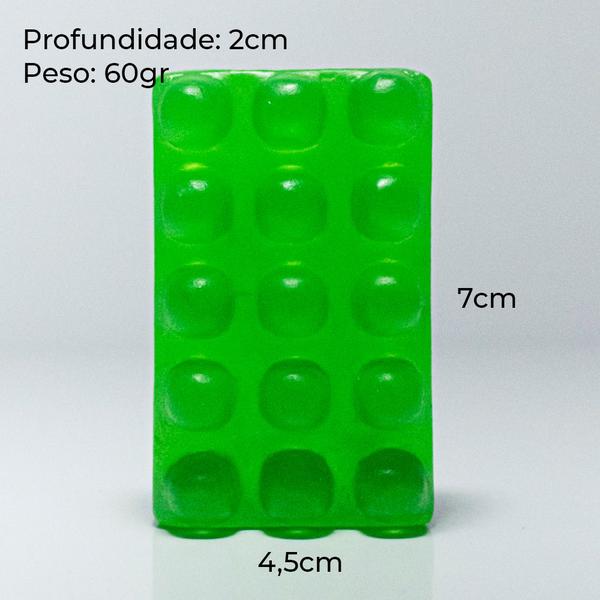 Imagem de Forma de Silicone Massageador Retangular Ib-152