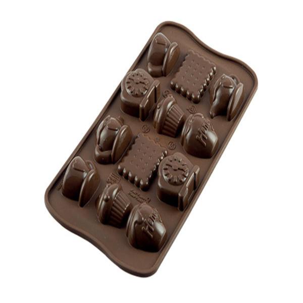 Imagem de Forma de Silicone Mini Bombom Chocolate Tea Time Silikomart