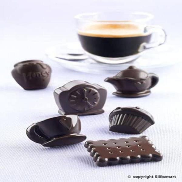 Imagem de Forma De Silicone Mini Bombom Chocolate Tea Time Silikomart