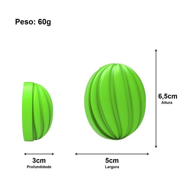 Imagem de Forma de Silicone Ovo da Páscoa Ondulado (Molde de Silicone para Sabonete)