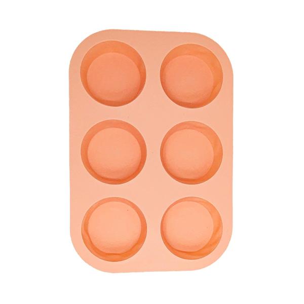 Imagem de Forma de Silicone para 6 Cupcakes Rosa - Wellmix