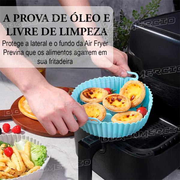 Imagem de Forma de Silicone Para Air Fryer De Silicone Reutilizável