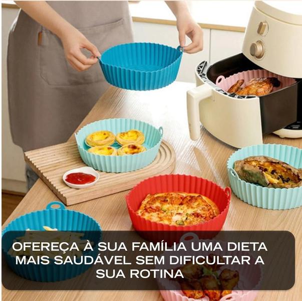 Imagem de Forma De Silicone Para Airfryer Antiaderente Assadeira