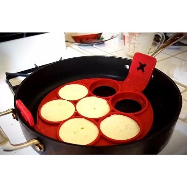 Forma de Silicone Para Panquecas Ovos Antiaderente - shop mix Imagem de Forma de Silicone Para Panquecas Ovos Antiaderente