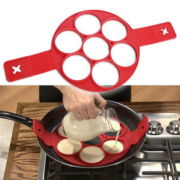 Forma de Silicone Para Panquecas Ovos Antiaderente - shop mix Imagem de Forma de Silicone Para Panquecas Ovos Antiaderente