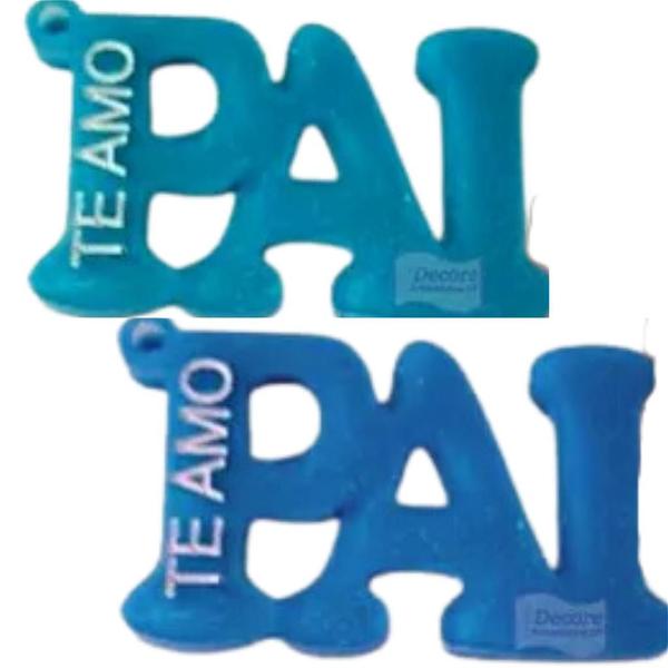 Imagem de Forma de Silicone - Pingente Pai Te amo 2 cav