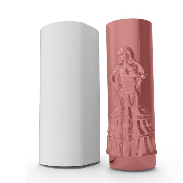 Forma de Silicone Pomba-Gira Vela de Orixá - IB Imagem de Forma de Silicone Pomba-Gira Vela de Orixá