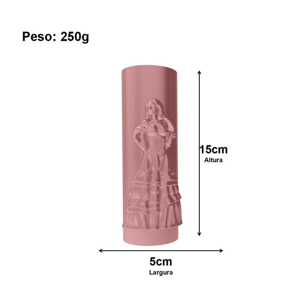 Forma de Silicone Pomba-Gira Vela de Orixá - IB Imagem de Forma de Silicone Pomba-Gira Vela de Orixá