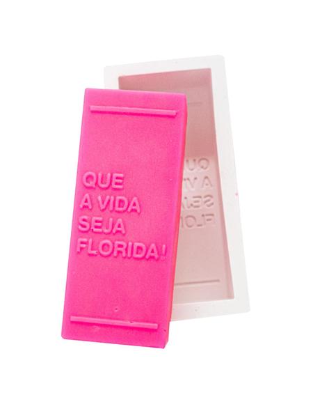 Imagem de Forma de Silicone Que a Vida Seja Florida / Vela