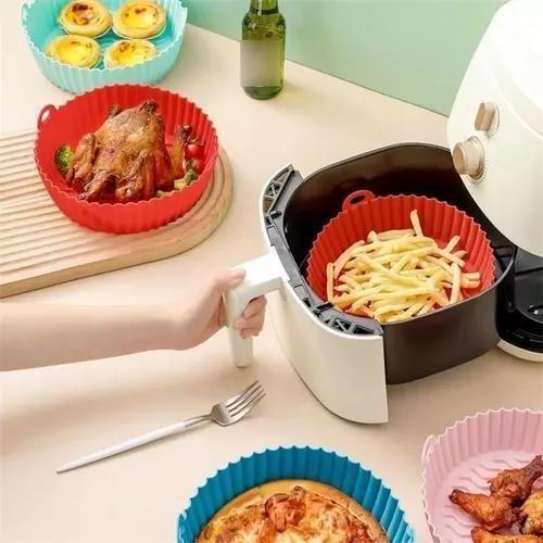 Imagem de Forma De Silicone Redonda Com Alça Para Air Fryer