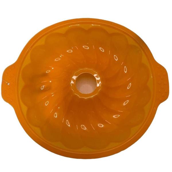 Imagem de Forma De Silicone Redonda Com Alça Para Bolo, Pudim, Doces