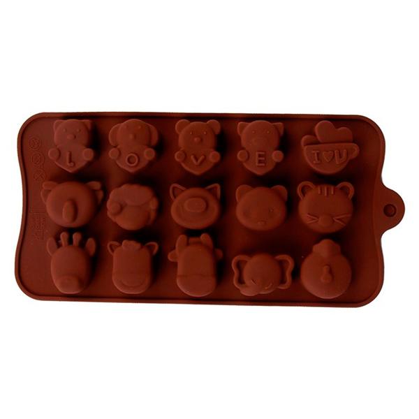 Imagem de Forma De Silicone Retangular Para Chocolate 20X10CM - ZEIN IMPORT