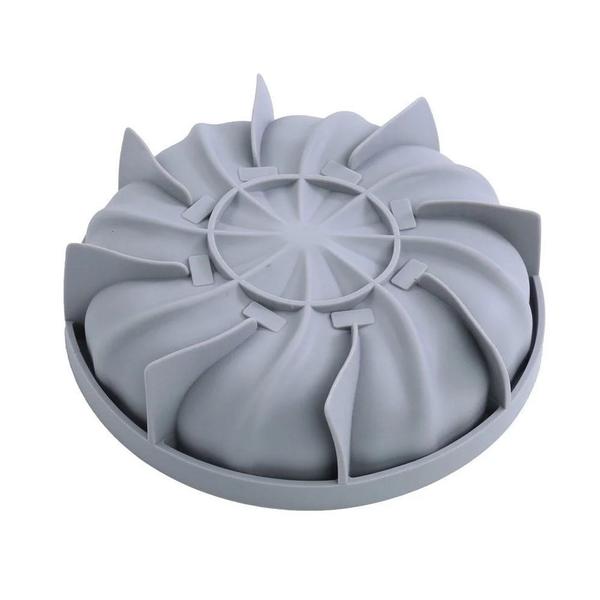 Imagem de Forma de Silicone Tornado 3D (19,5x19,5x5,5 cm) - 1 unidade