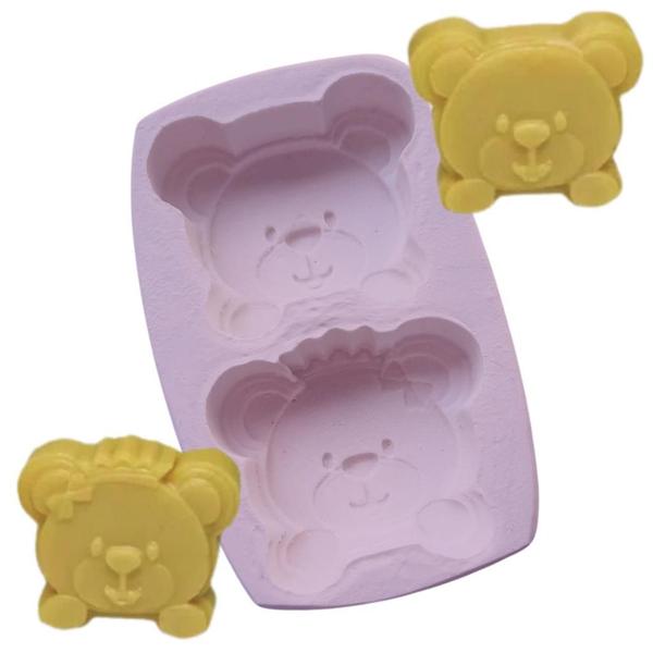 Imagem de Forma de Silicone - Urso e Ursa 2 cav