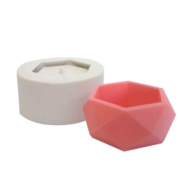 Imagem de Forma de Silicone Vaso Hexagonal Ib-700