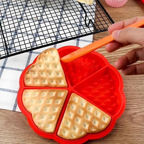 Imagem de Forma de Silicone Waffle Chocolate Ovo Air Fryer 5 Cavidades