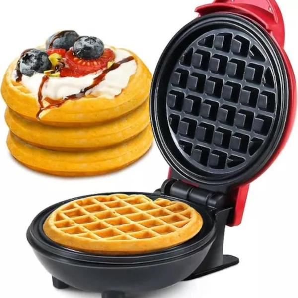 Imagem de Forma De Waffle Elétrica Mini Máquia Formato Clássico 220V